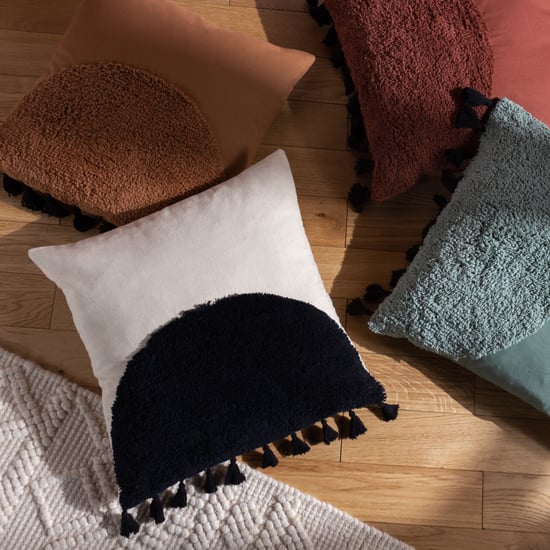 furn. Radian Semi Circle Tufted Cotton Tasselled Cushion Cover - Image 5