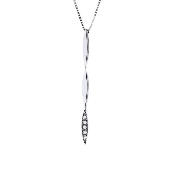 DIADEMA - Necklace with Diamonds - White Gold