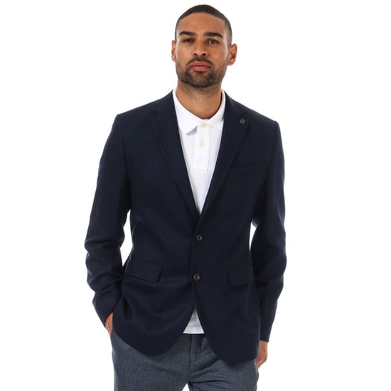 Men's Ted Baker Glen Semi Plain Wool Blazer in Navy