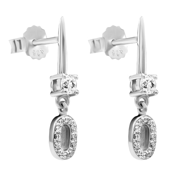 Orphelia 'Lily' Dames 925 Sterling Zilveren Hangoorbellen - Zilver ZO-7582 - Image 1