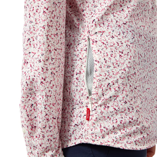 Craghoppers Womens/Ladies Fara Long-Sleeved Shirt (Raspberry)