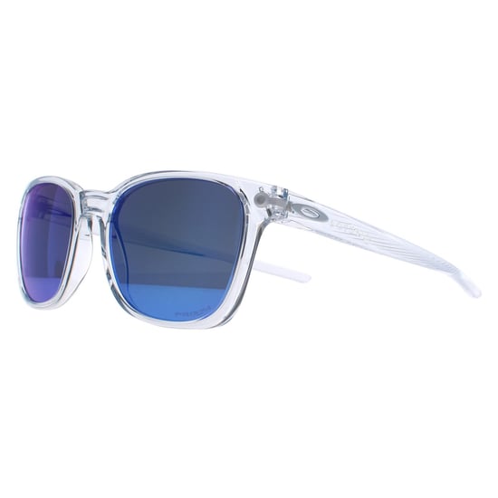 Oakley Rectangle Mens Polished Clear Prizm Sapphire Ojector