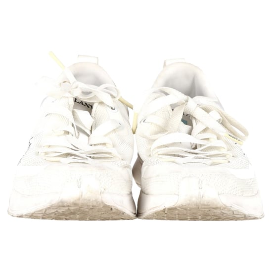 Lanvin L-I Veterschoenen in Witte Mesh - Image 2
