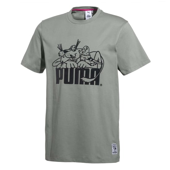 Puma x Staple Tee Crew Neck Short Sleeve Limestone Womens T-Shirt 577484 85