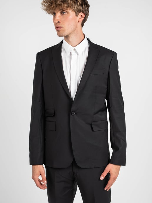 Les Hommes Garnitur Classic City Men's Black - Image 3