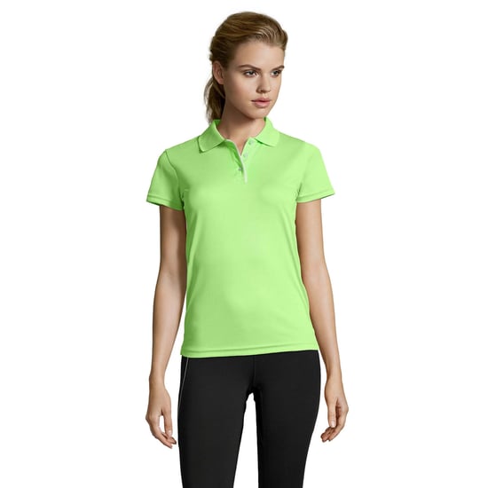 SOLS Dames/dames Performer korte mouw Pique Polo Shirt (Appelgroen) - Image 4