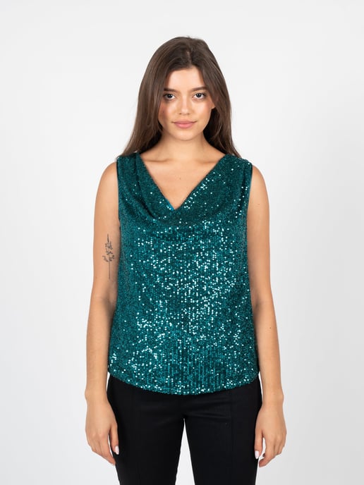 Liu Jo Top Woman's Green - Image 3