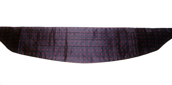 Dolce & Gabbana Men's Black Waist Tuxedo Smoking Belt Cummerbund