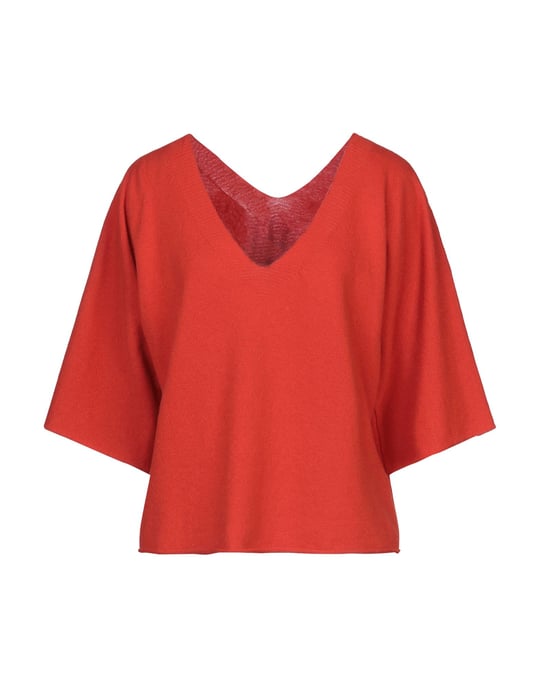 Vicolo Orange Lightweight Knit Jumper