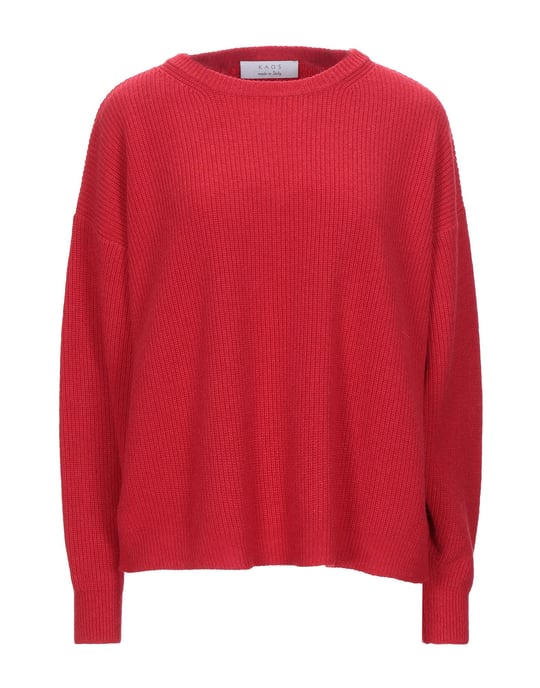 Kaos Red Lightweight Knit Jumper