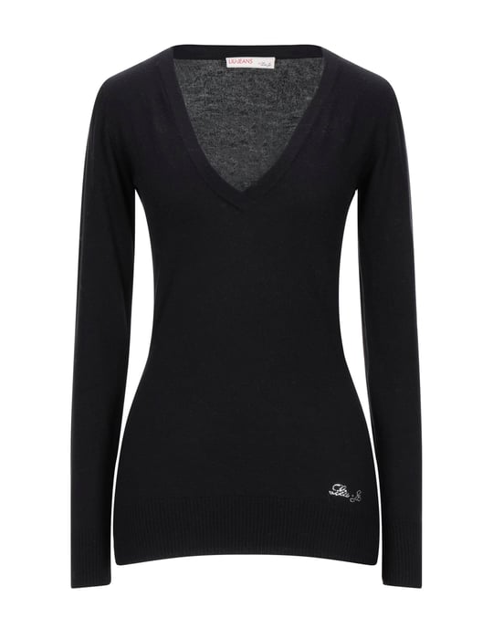 Liu Jo Black Cotton Knit Jumper