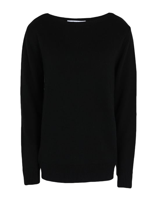 Kaos Black Medium Weight Knit Jumper