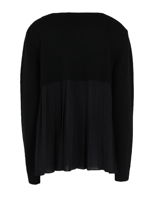 Kaos Black Medium Weight Knit Jumper