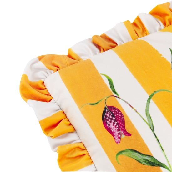 Wylder Nature Marais Fritillaries Printed Chenille Polyester Filled Cushion - Image 4