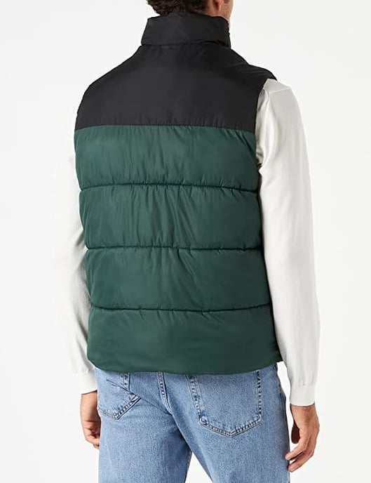 Jack & Jones Men's Zip Up Quilted Gilet - Image 3