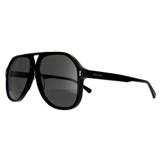 Gucci Aviator Mens Black Grey Sunglasses