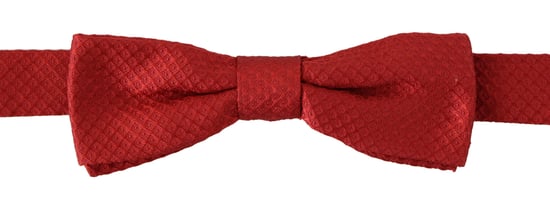 Dolce & Gabbana Red 100% Silk Adjustable Neck Papillon Men's Tie - Image 1