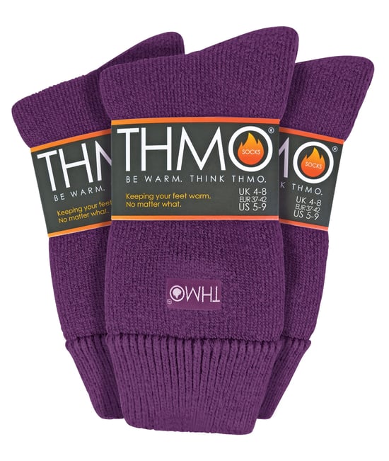 THMO - 3 Pack Multipack Ladies Tjocka Vintervarma Strumpor med Comfort Top - Image 1
