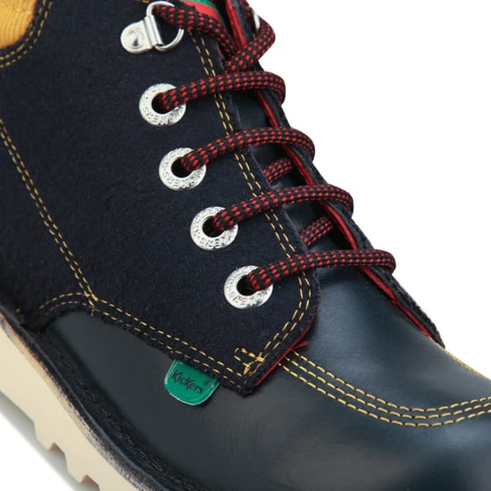 Boy's Kickers Junior Kick Hi Winterised Boots in Navy
