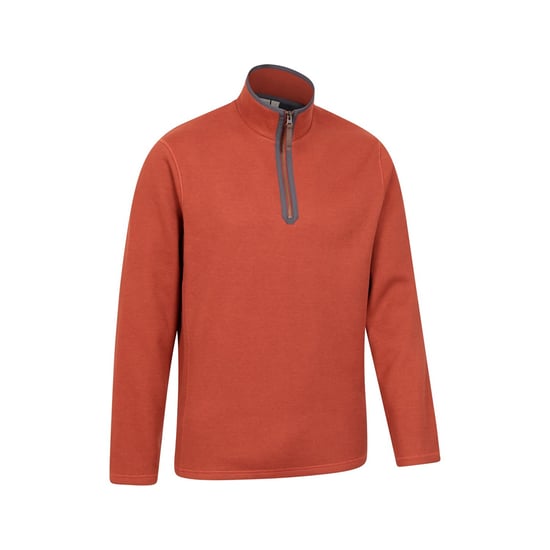 Mountain Warehouse Mens Beta Contrast Zip Top (Rust)