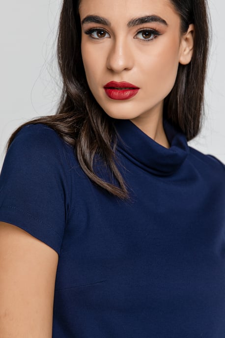 Short Sleeve Blue Top