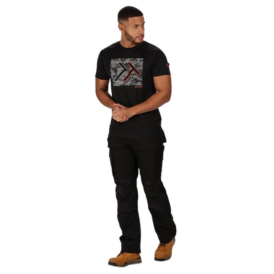 Regatta Mens Incursion Work Trousers (Black) - Image 1