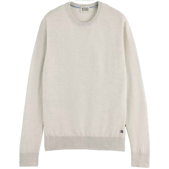 Scotch&Soda Essentials Crewneck Pullover In Merino Wool - Image 1