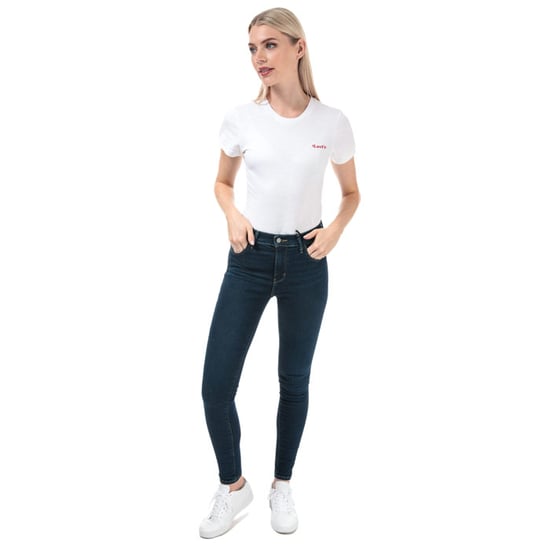 Women's Levis 720 High Rise Super Skinny Jeans in Dark Blue