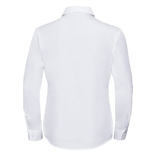 Russell Collectie Dames / Dames Lange Mouwen Shirt (Wit) - Image 2