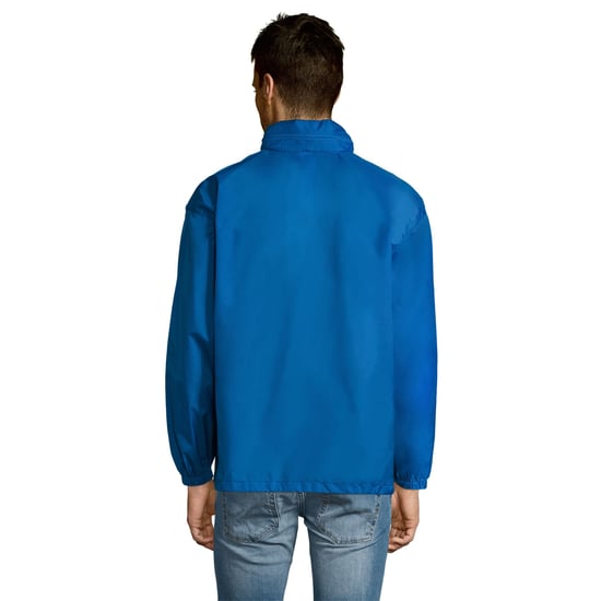 SOLS Unisex Surf Windbreaker Lightweight Jacket (Royal Blue) - Image 4