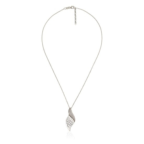 Orphelia Dames 925 Sterling Zilveren Ketting met Hanger - Zilver ZH-4778 - Image 3