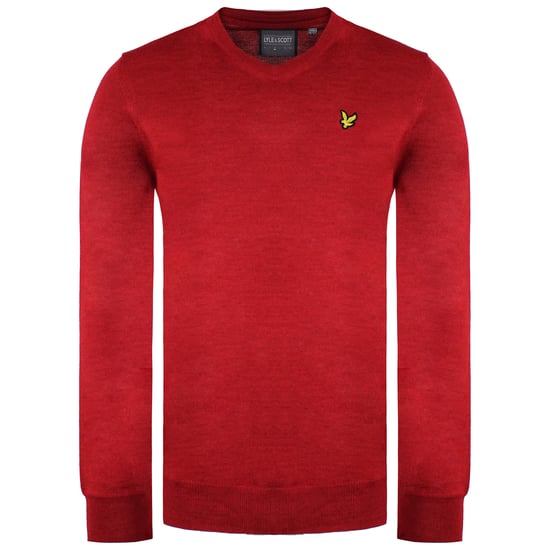 Lyle & Scott Golf Mens Red Sweater