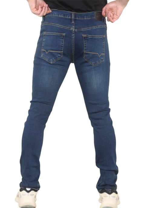 MYT Heren skinny fit jeans stretch denim in donkerblauw - Image 3