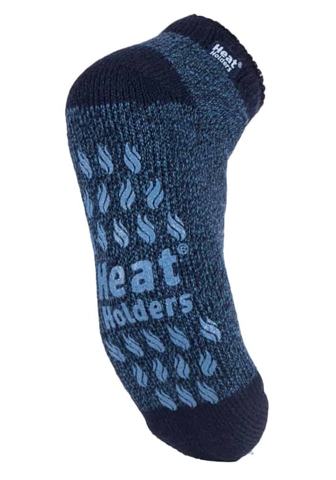 Mens 2.3 TOG Non Slip Low Cut Ankle Thermal Slipper Socks with Grips - Image 1