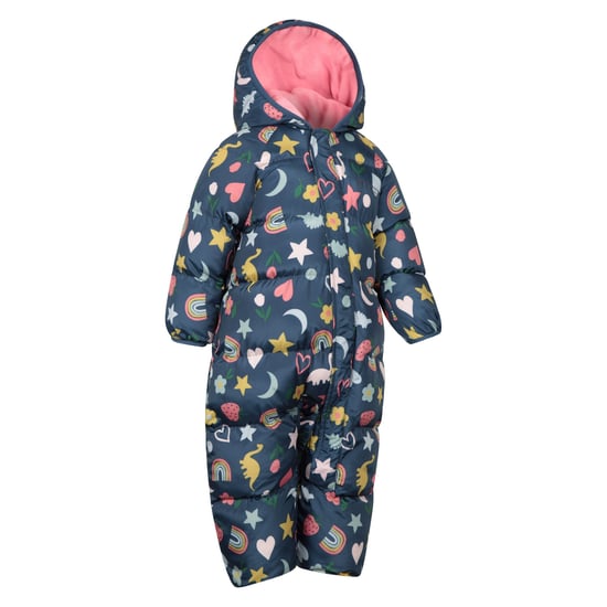 Mountain Warehouse Toddler Frosty Rainbow Padded Snowsuit (Purple) - Image 3