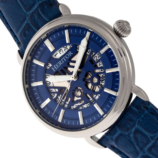 Heritor Automatic Mattias Leather-Band Watch w/Date - Image 3
