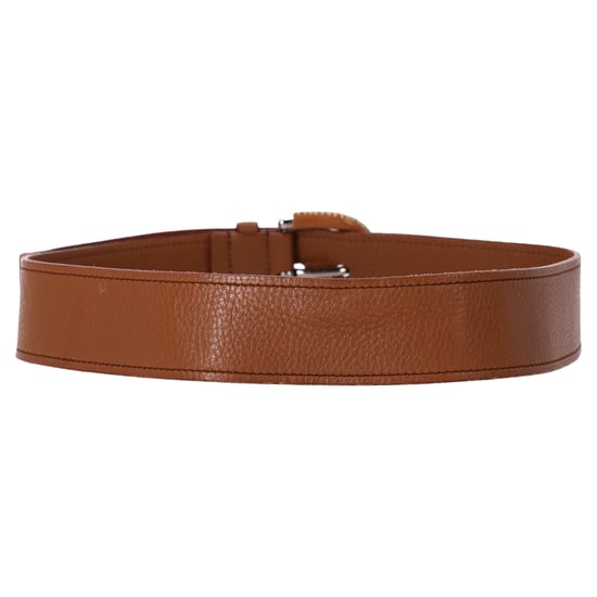 Prada Grained Bälte i Brunt Läder - Image 3