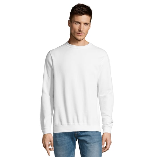 SOLS Uniseks Adult New Supreme Sweatshirt (Wit) - Image 1