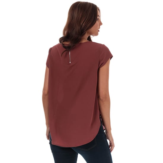 Women's Only Vic Short Sleeve Top in Dusky Pink