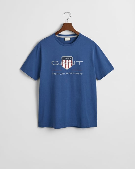 GANT Mens Regular Fit Short Sleeve Archive Shield T-Shirt - Image 1