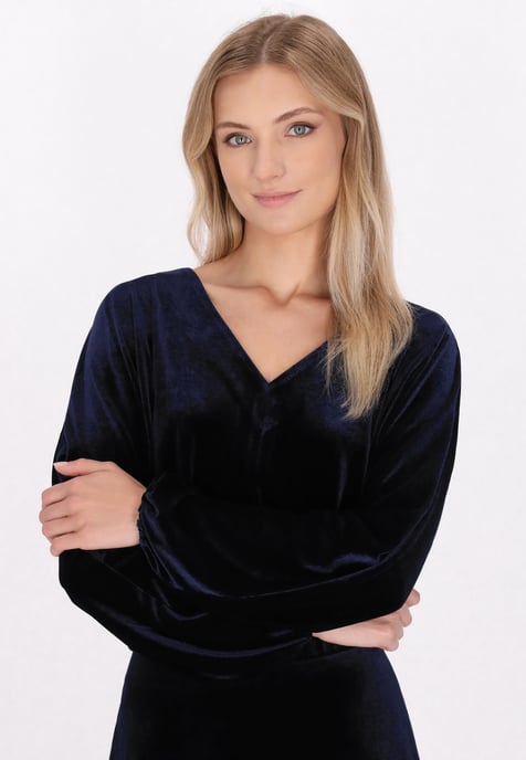 Dreimaster Blouse Dames marine - Image 3