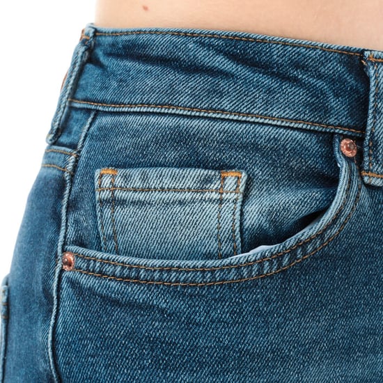Women's Only Veneda Life Mom Jeans in Dark Blue