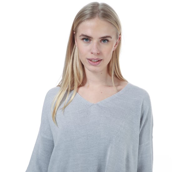 Women's Only Amalia V-Neck Jumper in Light Grey