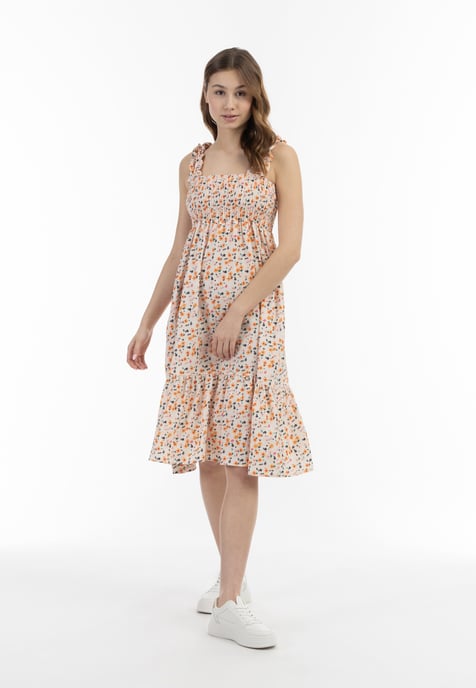 Mymo midi-jurk Dames Crème veelkleurig - Image 2