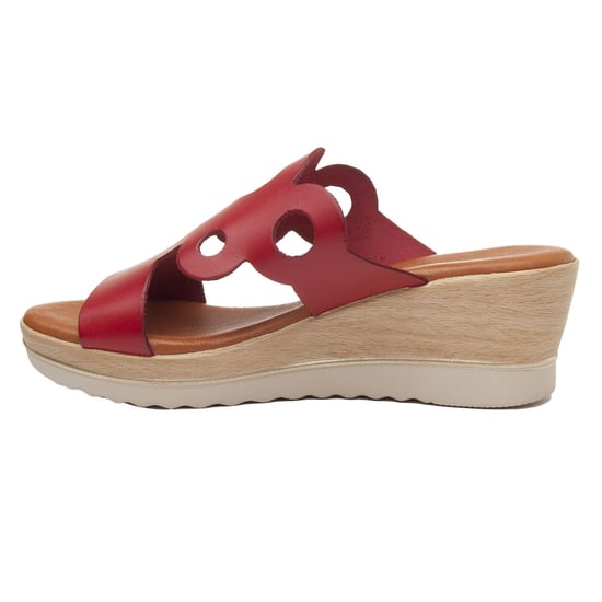 Platform sandal Montevita in Red