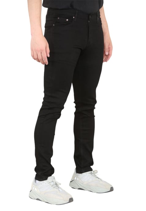 MYT Mens Skinny Fit Jeans Stretch Denim in Black - Image 2