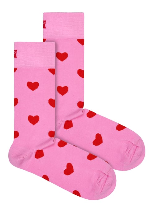 Happy Socks - Novelty Heart Design Socks | Great Gift - Heart - Image 1