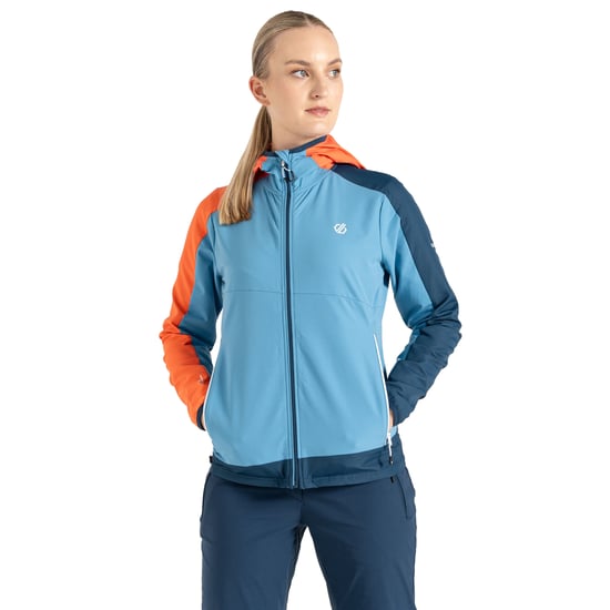 Dare 2B Womens/Ladies Avidly II Soft Shell Jacket (Niagara Blue/Satsuma)