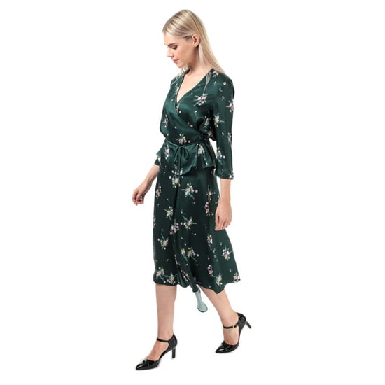 Women's Ted Baker Anabell Asymmetric Midi Skirt in Green