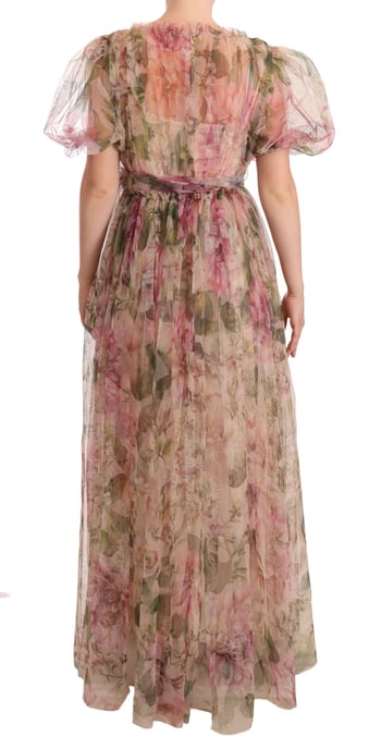Dolce & Gabbana Blommig Tryck Lång Maxiklänning - Image 3